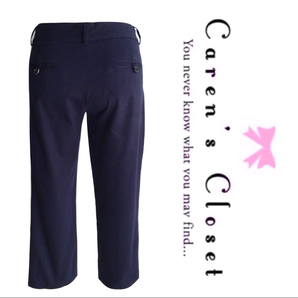 Theory Stretch Cotton Lycra Crop Pant - Picture 4 of 5